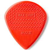 DUNLOP kostka gitarowa NYLON MAX GRIP JAZZ III red nylon  1.38