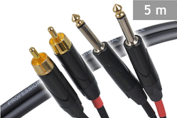 RED'S MUSIC AU1450BLK  2xRCA(cincz)-2x Jack 6,3