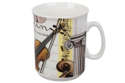 ZEBRA MUSIC kubek porcelanowy Skrzypce