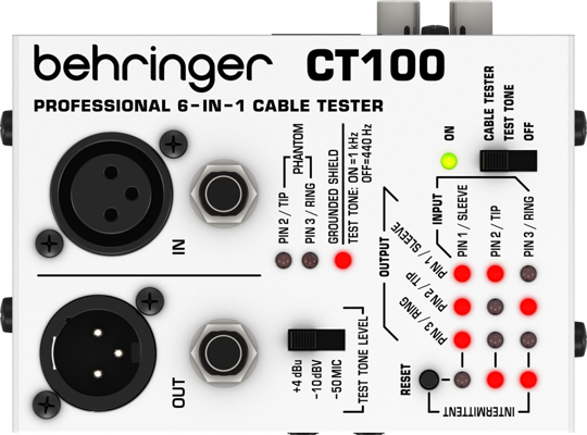 BEHRINGER cable tester CT100 