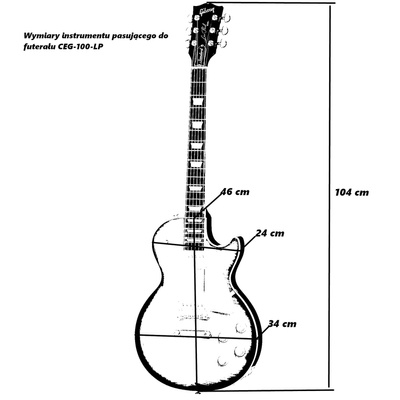 Boston CEG-100-LP Futerał do gitary elektrycznej Les Paul