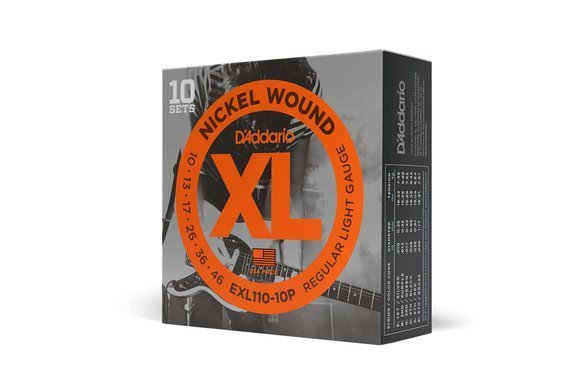 D'Addario EXL110 10P struny 10-46 do gitary elektrycznej