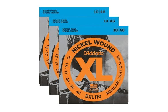 D'Addario EXL110 struny 10-46 trójpak