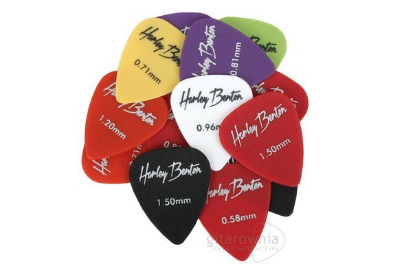 HARLEY BENTON zestaw kostek gitarowych 12sztuk