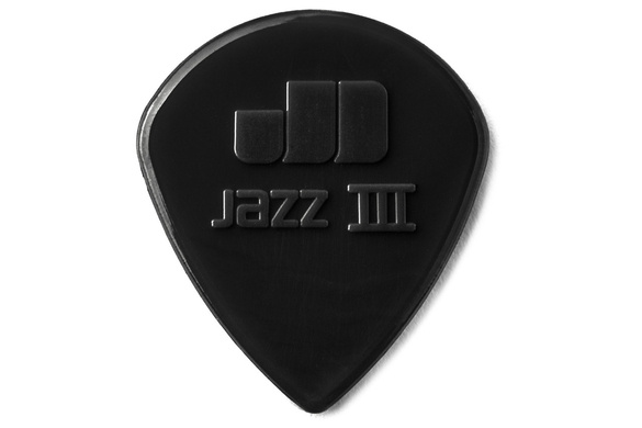 JIM DUNLOP kostka gitarowa Jazz III Black Stiffo Nylon