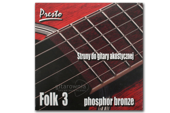 PRESTO FOLK3 struny do gitary akustycznej