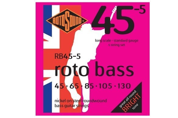 ROTOSOUND RB45-5 struny do gitary basowej 5-strunowej 45-130