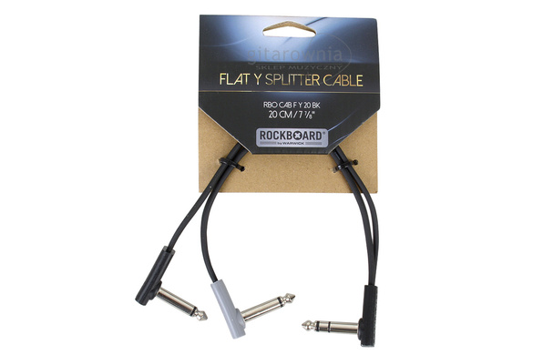 Rockboard Flat Y-Splitter kabel rozdzielający Jack - 2xJack 