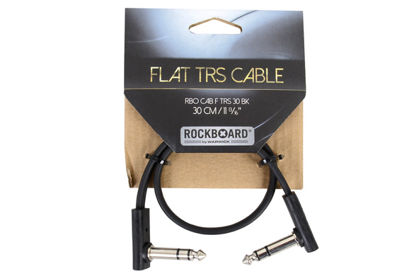 Rockboard RBOCABFTRS30BK kabel złączka 30 cm Jack 6.3mm TRS