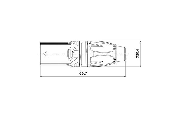 Roxtone RX3M-BG wtyk XLR męski